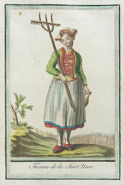 Costumes de Différents Pays, Femme de la Forêt Noire, c1797. Creators: Jacques Grasset de Saint-Sauveur, LF Labrousse