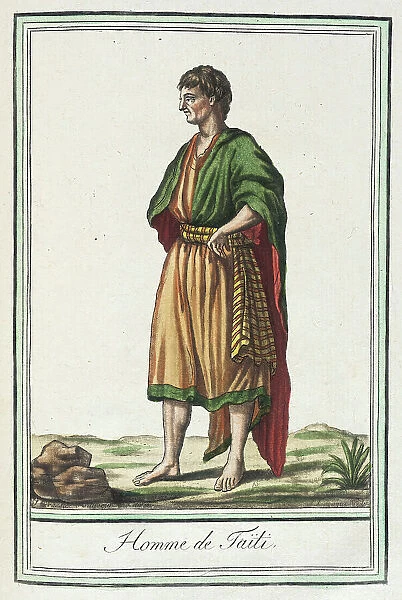 Costumes de Différents Pays, Homme de Taïti, c1797. Creators: Jacques Grasset de Saint-Sauveur, LF Labrousse