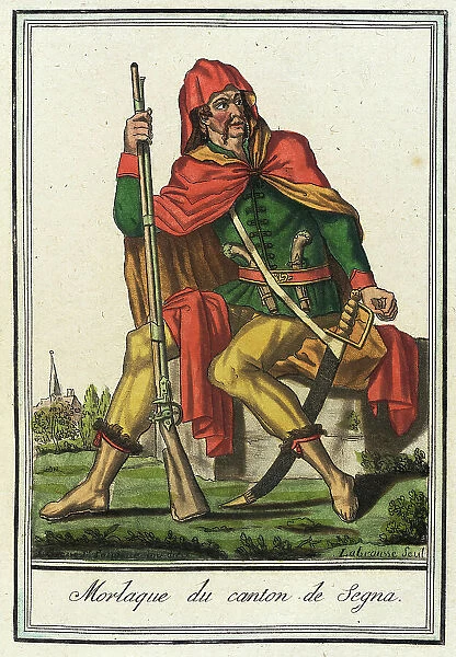 Costumes de Différents Pays, Morlaque du Canton de Segna, c1797. Creators: Jacques Grasset de Saint-Sauveur, LF Labrousse