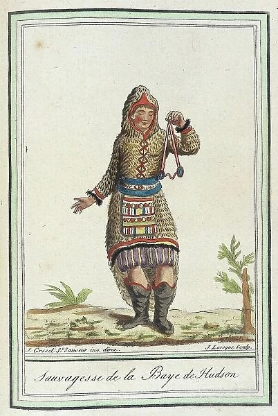 Costumes de Différents Pays, Sauvagesse de la Baye de Hudson, c1797. Creator: Jacques Grasset de Saint-Sauveur