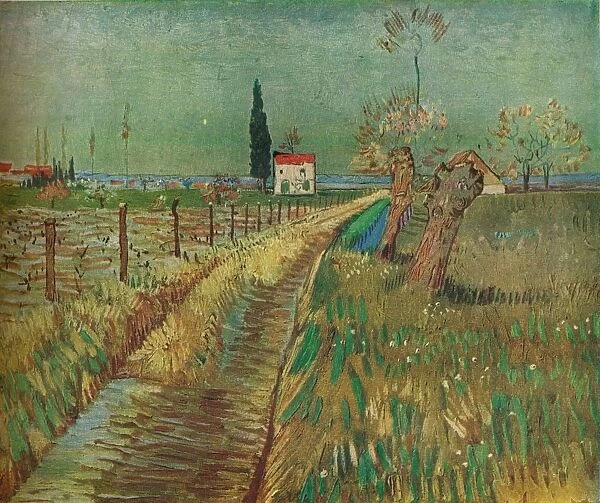 Cottage Among Fields, c1890. Artist: Vincent van Gogh