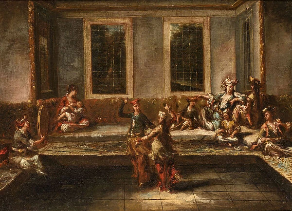 Couple dancing in the harem