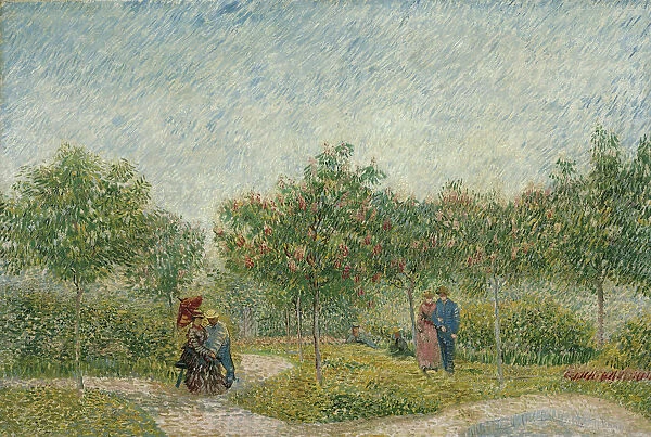 Courting couples in the Voyer d Argenson Park in Asnieres, 1887. Artist: Gogh, Vincent, van (1853-1890)