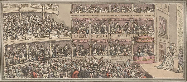 Covent Garden Theatre, 1792. 1792. Creator: Thomas Rowlandson