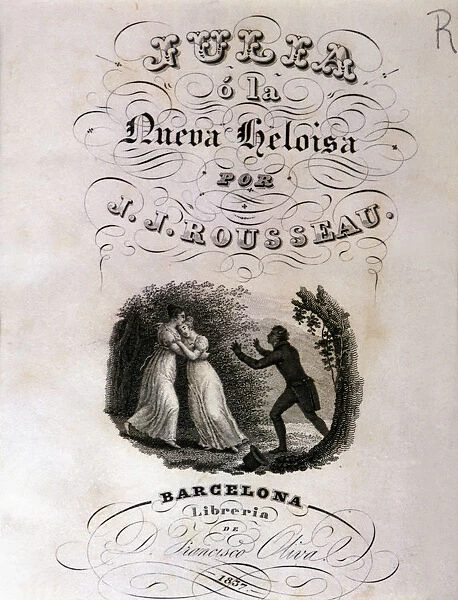 Cover of Julia or the New Heloise by Rousseau published in 1857