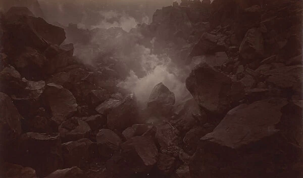 Crater of Volcano, Quetzaltenango-Guatemala, 1875. Creator: Eadweard J Muybridge