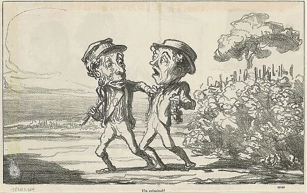 Un crimimel!, 19th century. Creator: Honore Daumier