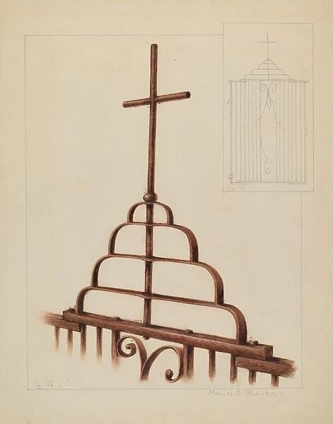 Cross, c. 1937. Creator: Manuel G. Runyan