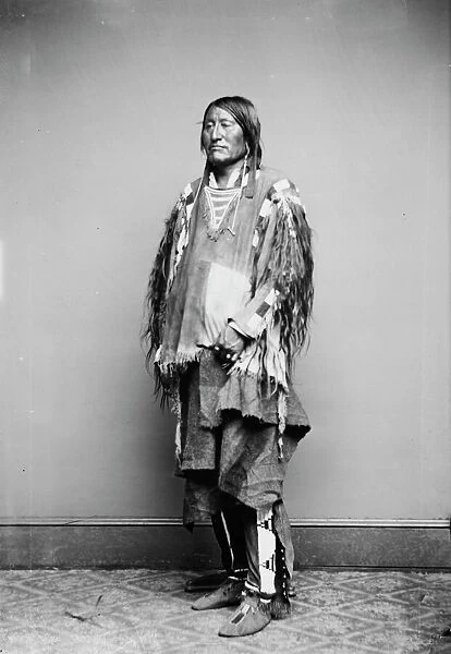 Crow Indian Chief, between 1855 and 1865. Creator: Unknown