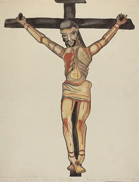 Crucifix, from Vicinity of Taos, 1935  /  1942. Creator: E. Boyd