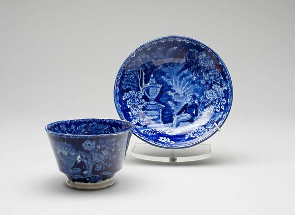 Cup and Saucer, c. 1825. Creator: Unknown