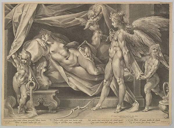 Cupid & Psyche, ca. 1631. Creators: Bartholomeus Spranger, Jan Muller