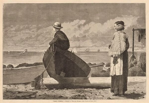 Dads Coming!, published 1873. Creator: Winslow Homer
