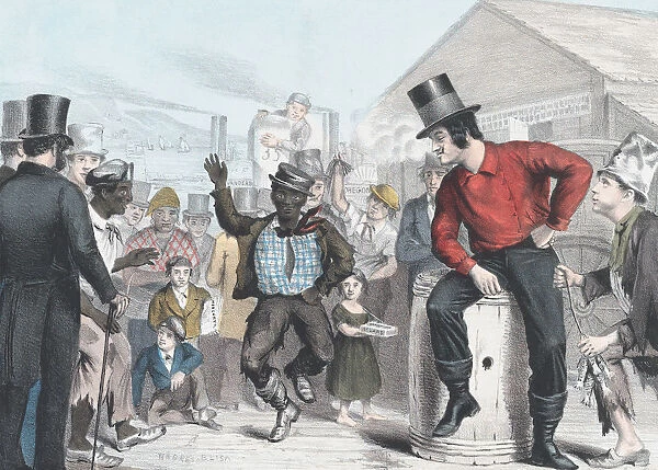 Dancing for Eels, 1848. Creator: James Brown