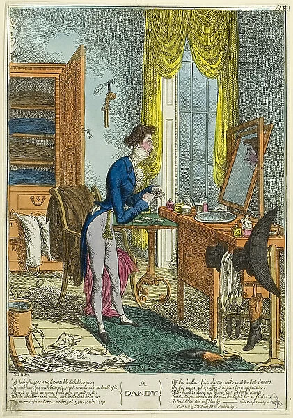 A Dandy, published 1818. Creator: Charles Williams