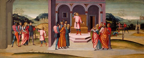 Daniel Saving Susanna, the Judgment of Daniel, and the Execution of the Elders, c. 1500