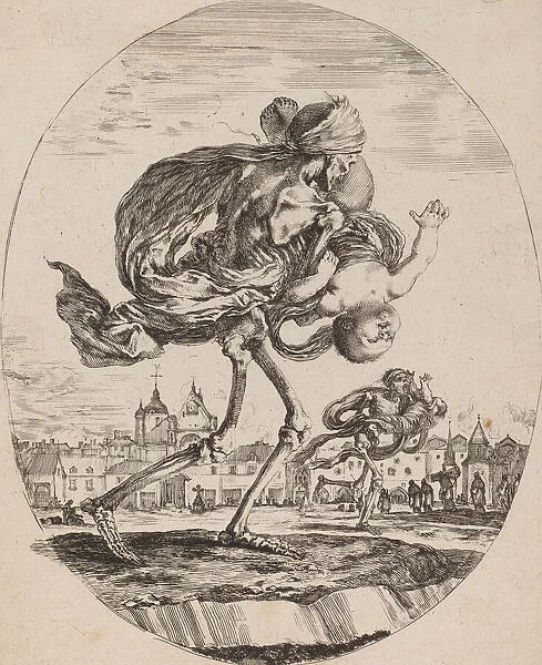 Death Carrying a Child to the Right, probably 1648. Creator: Stefano della Bella
