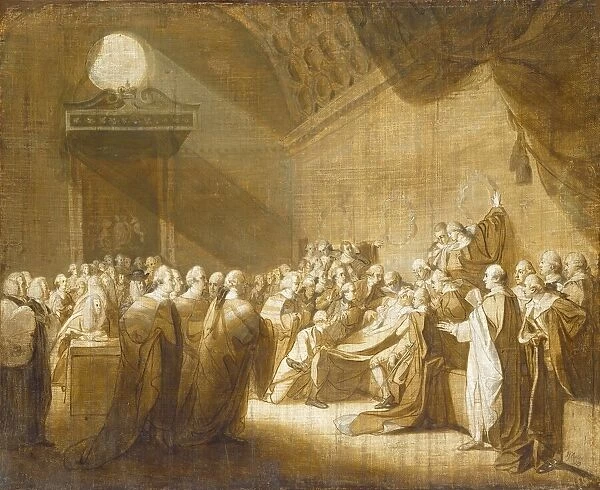 The Death of the Earl of Chatham, 1779. Creator: John Singleton Copley