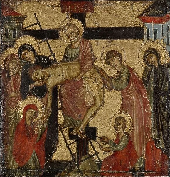 The Deposition and the Entombment, c.1290. Creator: Anon
