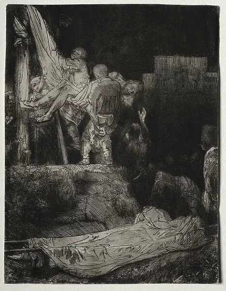 The Descent from the Cross by Torchlight, 1654. Creator: Rembrandt van Rijn (Dutch, 1606-1669)