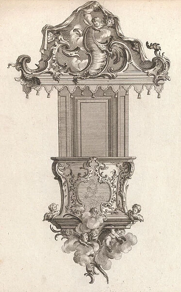 Design for a Pulpit, Plate 2 from an Untitled Series of Pulpit Designs, Pri