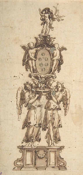 Design for a (Temporary?) Structure consisting of Two Angels carring