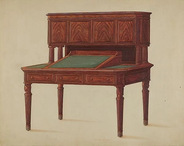 Desk, 1935 / 1942. Creator: Frank Wenger