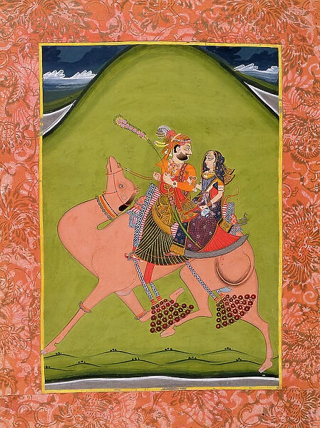 Dhola and Maru on a Camel, c1830. Creator: Unknown