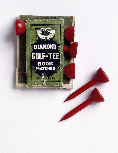 Diamond Golf Tee book of matches, c1900