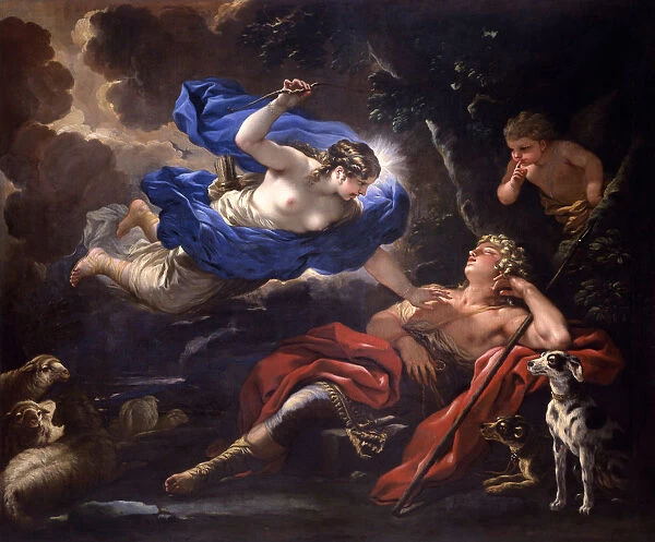 Diana and Endymion, ca 1675-1680. Creator: Giordano, Luca (1632-1705)