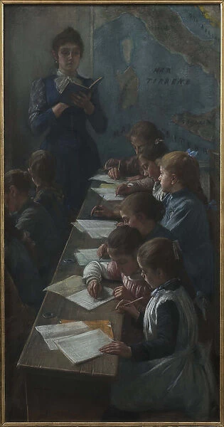 The Dictation (Il dettato), 1891. Creator: Cosola, Demetrio (1851-1895)