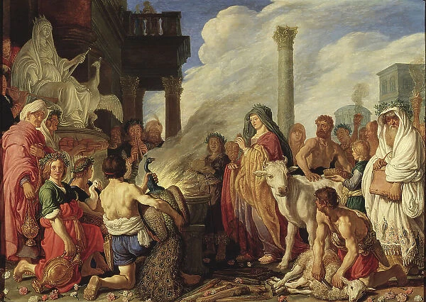 Dido's Sacrifice to Juno, 1630. Creator: Pieter Lastman