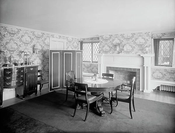 A Dining room, clubhouse, New York City, between 1900 and 1910. Creator: William H. Jackson