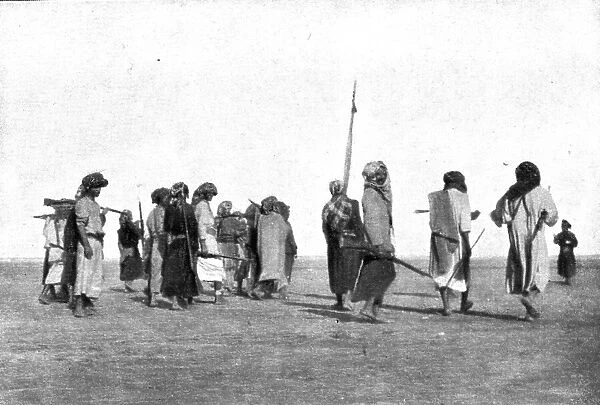 Distant Fronts, In Hejaz; Volunteers in the army of King Hussein, 1917. Creator: Unknown