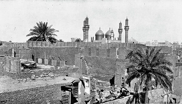 Distant Fronts, In Mesopotamia; The mosque of Kadhimiya, in Baghdad, 1917. Creator: Unknown