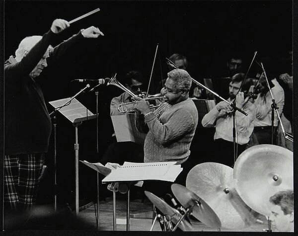 Dizzy Gillespie playing with the Royal Philharmonic Orchestra, Royal Festival Hall, London, 1985