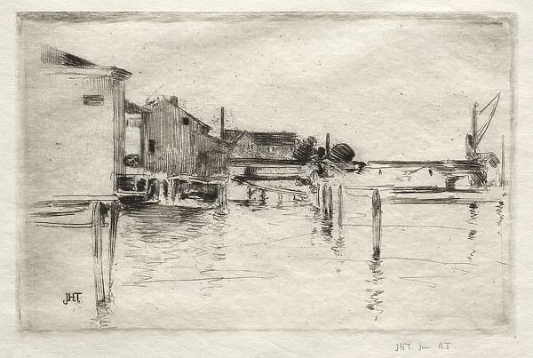 The Dock, Bridgeport, Connecticut. Creator: John Henry Twachtman (American, 1853-1902)