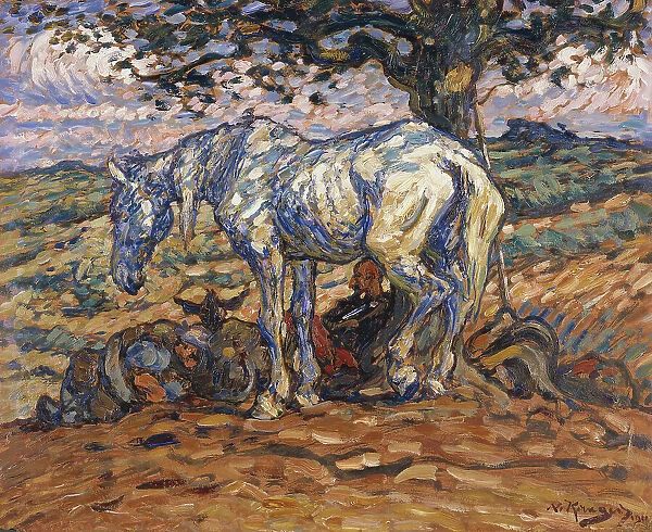 Don Quihote's Horse Rosinante, 1911. Creator: Nils Kreuger