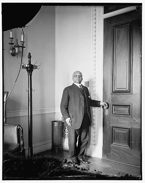 Doorkeeper at State Dept, between 1910 and 1920. Creator: Harris & Ewing. Doorkeeper at State Dept, between 1910 and 1920. Creator: Harris & Ewing