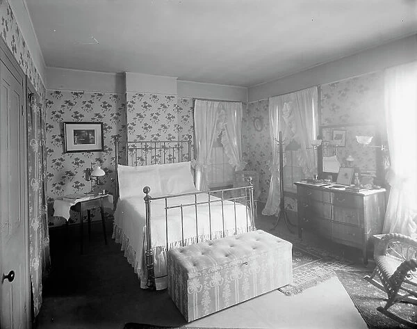 Douglas residence, bedroom with hat tree, Detroit, Mich. between 1905 and 1915. Creator: Unknown