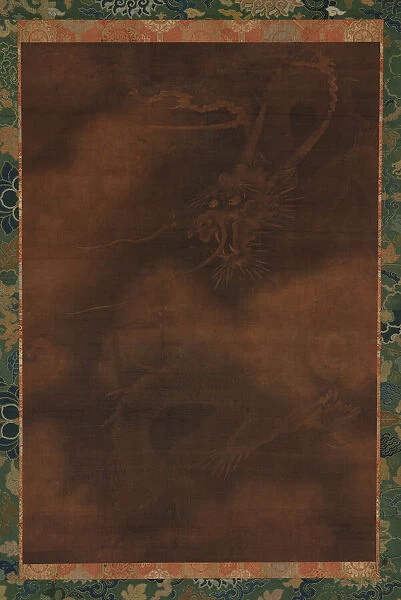 A dragon and clouds, Ming dynasty, 1368-1644. Creator: Unknown