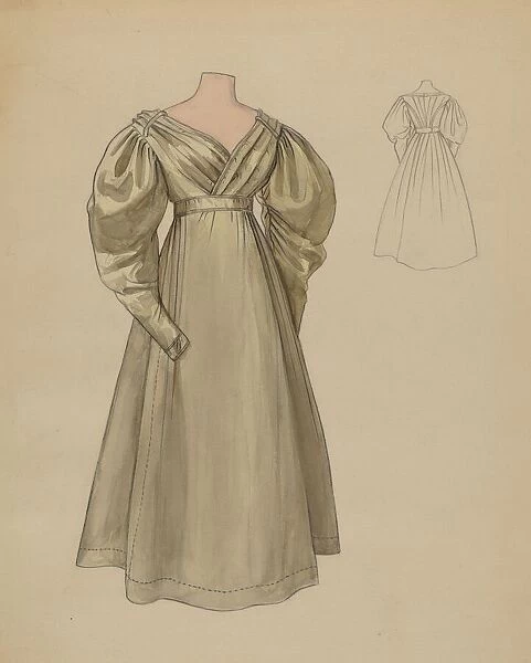 Dress, c. 1936. Creator: Jean Peszel