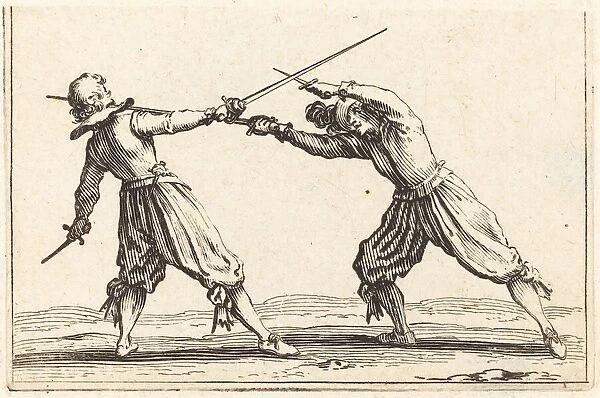 Duel with Swords and Daggers, c. 1622. Creator: Jacques Callot
