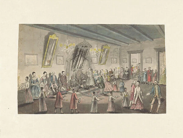 Dutch bridal party in Batavia, 1779-1785. Creator: Jan Brandes