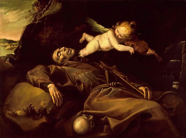 The Ecstasy of Saint Francis, c1615. Creator: Pier Francesco Mazzucchelli
