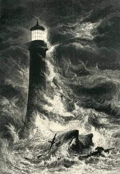 Eddystone Lighthouse, c1870