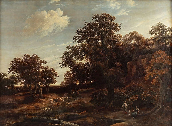 The Edge of the Oak Wood, 1666. Creator: Cornelis Gerritsz. Decker