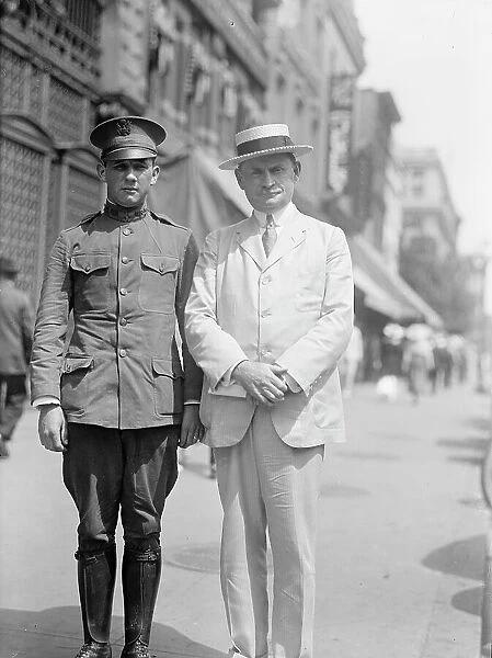 Edward Nash Hurley with Son, 1917. Creator: Harris & Ewing. Edward Nash Hurley with Son, 1917. Creator: Harris & Ewing