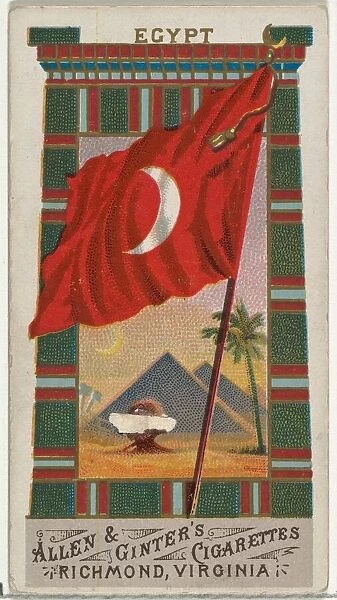 Egypt, from Flags of All Nations, Series 1 (N9) for Allen & Ginter Cigarettes Brands