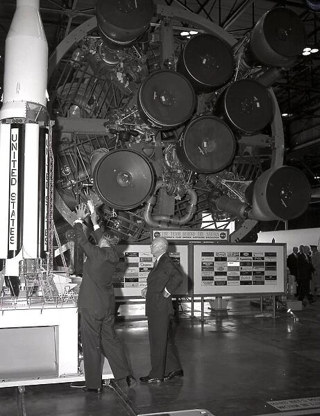 Eisenhower visits the George C. Marshall Space Flight Center, Alabama, USA. Creator: NASA